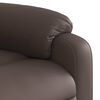 vidaXL Fauteuil inclinable de massage &eacute;lectrique marron similicuir