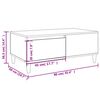 vidaXL Table basse Chêne marron 90x50x36,5 cm Bois d'ingénierie