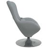 vidaXL Fauteuil &oelig;uf Gris clair 63 x 73 x 90 cm tissu