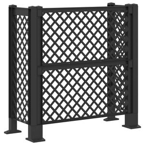vidaXL Treillis pour poubelles Anthracite 123 x 47 x 114 cm PP