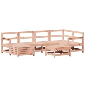 vidaXL Salon de jardin 7 pcs bois massif sapin de douglas