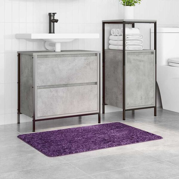 vidaXL Tapis de bain antid&eacute;rapant Violet 60 x 90 cm PP