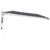 vidaXL Auvent r&eacute;tractable anthracite 4,5x3 m tissu et aluminium