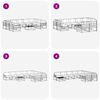 vidaXL Ensemble de canap&eacute;s d'ext&eacute;rieur 10 pcs Naturel et Anthracite