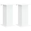 vidaXL Support de Plante 2 pcs Blanc 30,5 x 30 x 60,5 cm