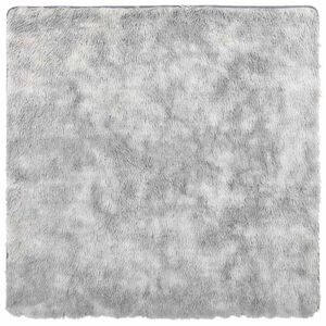 vidaXL Tapis Shaggy &agrave; poils longs NAVARRA gris argent&eacute; 240x240 cm