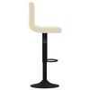 vidaXL Tabouret de bar Cr&egrave;me Velours