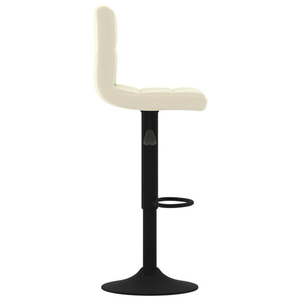 vidaXL Tabouret de bar Cr&egrave;me Velours
