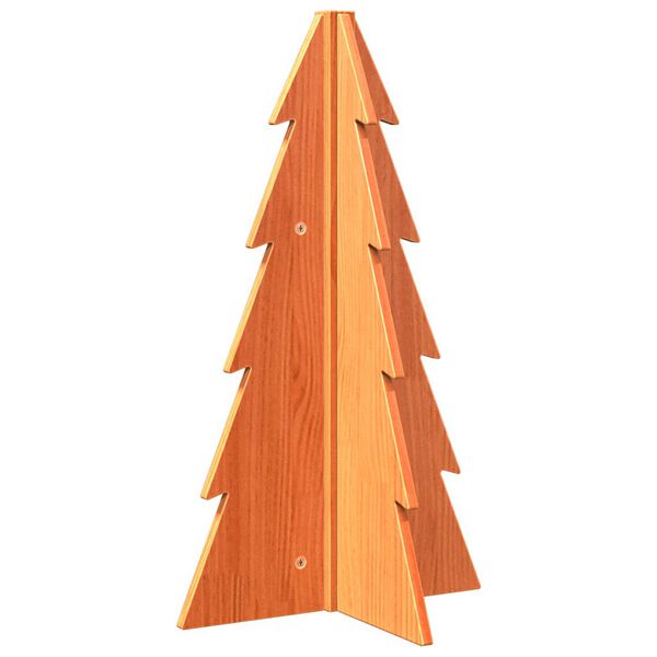 vidaXL Arbre de No&euml;l en bois pour d&eacute;coration 69,5cm bois de pin massif