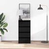 vidaXL Armoire &agrave; tiroirs Noir 40 x 41 x 76 cm Bois d'ing&eacute;nierie
