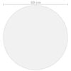 vidaXL Protecteur de table transparent Ø 60 cm 1,6 mm PVC