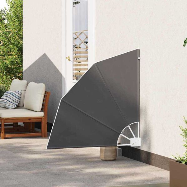 vidaXL Écran de confidentialité pour balcon Noir 115 x 115 cm tissu