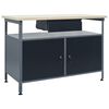 vidaXL &Eacute;tabli Noir 120x60x85 cm Acier