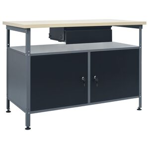 vidaXL &Eacute;tabli Noir 120x60x85 cm Acier