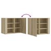 vidaXL Armoire murale chêne sonoma 75x35x60 cm bois d'ingénierie