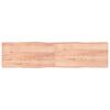 vidaXL Dessus de table bois massif trait&eacute; bordure assortie