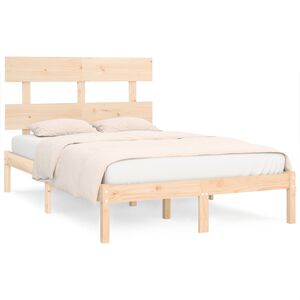 vidaXL Cadre de lit sans matelas 120x190 cm bois massif