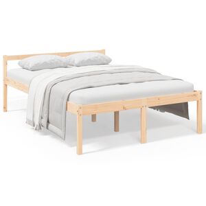 vidaXL Lit pour personne &acirc;g&eacute;e sans matelas 140x190 cm bois pin massif