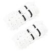 vidaXL Filets &agrave; foin 2 pcs rond blanc 75x50 cm PP