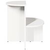 vidaXL Table basse Blanc 50 x 40 x 50 cm Bois massif en pin