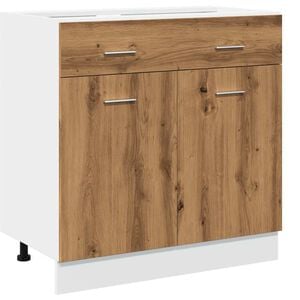 vidaXL Armoire &agrave; tiroirs "Lyon" Ch&ecirc;ne artisanal 80 x 46 x 81,5 cm Bois d'ing&eacute;nierie