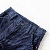 Pantalons pour enfants velours c&ocirc;tel&eacute; bleu marine 128