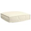 vidaXL Coussin pour assise de palette Crème 60 x 60 x 12 cm