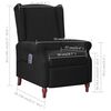 vidaXL Fauteuil de massage inclinable Noir Tissu