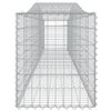 vidaXL Panier de gabions arqué 400x50x60/80 cm Fer galvanisé