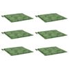vidaXL Coussins de chaise lot de 6 motif de feuilles 40x40x4 cm tissu