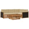 vidaXL Ensemble de canap&eacute;s d'ext&eacute;rieur 5 pcs Naturel et Beige