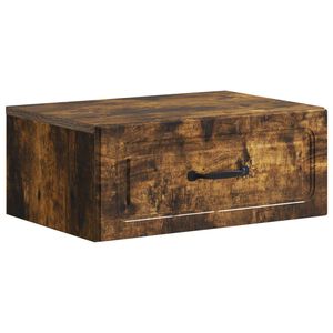 vidaXL Cabinet de chevet mural Ch&ecirc;ne fum&eacute; 49 x 34,5 x 20 cm
