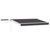 vidaXL Auvent r&eacute;tractable &eacute;lectrique Anthracite et blanc 2,5 x 2 m