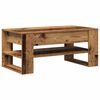 vidaXL Table basse Bois Ancien 102 x 55 x 45 cm Bois d'ingénierie