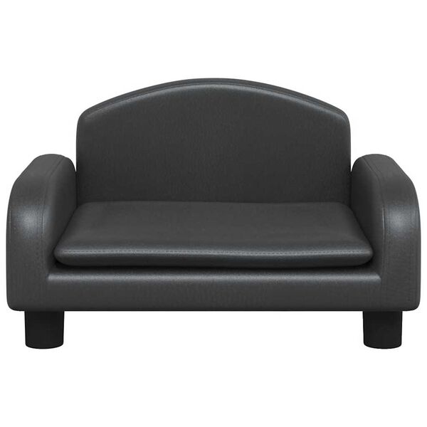 vidaXL Lit pour chien noir 50x40x30 cm similicuir