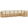 vidaXL Ensemble de canap&eacute;s d'ext&eacute;rieur 6 pcs Blanc 306 x 128,5 x 73 cm