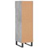 vidaXL Armoire &agrave; chaussures gris b&eacute;ton 30x35x105 cm bois d'ing&eacute;nierie