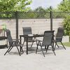 vidaXL Ensemble de salle &agrave; manger pour jardin 5 pcs Gris