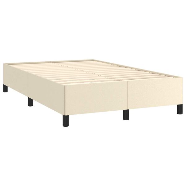 vidaXL Cadre de lit sans matelas cr&egrave;me 120x190 cm similicuir