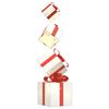 vidaXL Bo&icirc;te-cadeau de d&eacute;coration de No&euml;l 80 LED blanc chaud