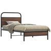 vidaXL Cadre de lit sans matelas 107x203 cm ch&ecirc;ne marron