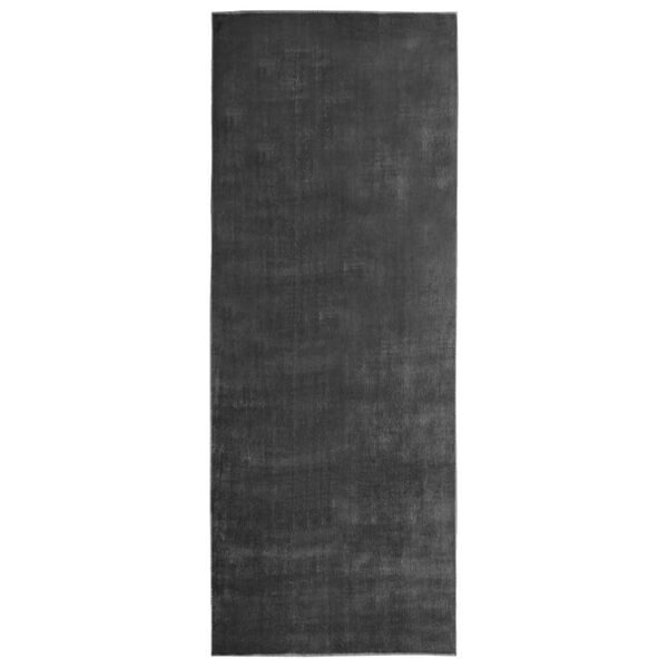vidaXL Tapis de couloir lavable pliable Anthracite 100x300cm Polyester