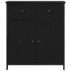 vidaXL Buffet avec tiroir Chêne noir 70 x 30 x 80 cm Bois d'ingénierie