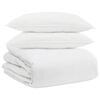 vidaXL Ensemble de Duvet avec oreiller 3 pcs Blanc Plume de canard