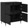 vidaXL Armoire de rangement 3 pcs Ch&ecirc;ne noir 60 x 35 x 70 cm