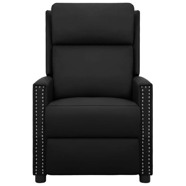 vidaXL Fauteuil électrique de massage Noir Similicuir