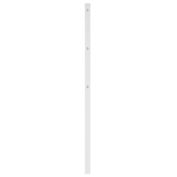 vidaXL T&ecirc;te de lit de remplacement m&eacute;tal blanc 75 cm