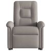 vidaXL Fauteuil inclinable électrique taupe tissu