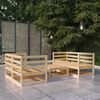 vidaXL Salon de jardin 5 pcs bois de pin massif
