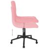 vidaXL Chaises pivotantes &agrave; manger lot de 2 Rose Velours